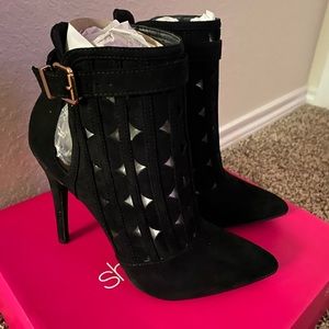 Brand New Black Suede Booties